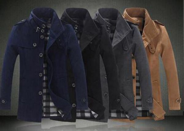 

men's autumn/winter in europe and the leisure fashion the new big yards cultivate one's morality cloth trench coat/ 2xl-5xl, Black