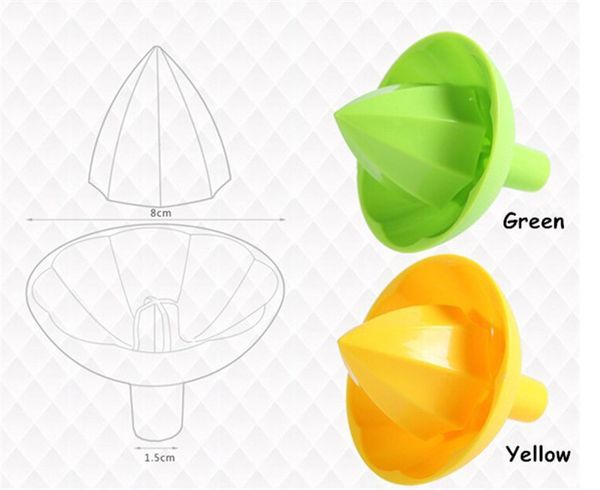 

10pcs/lot fda plastic manual juicer fruit presser lemon squeezer mini fruit & vegetable reamer easy kitchen tools ok 0251