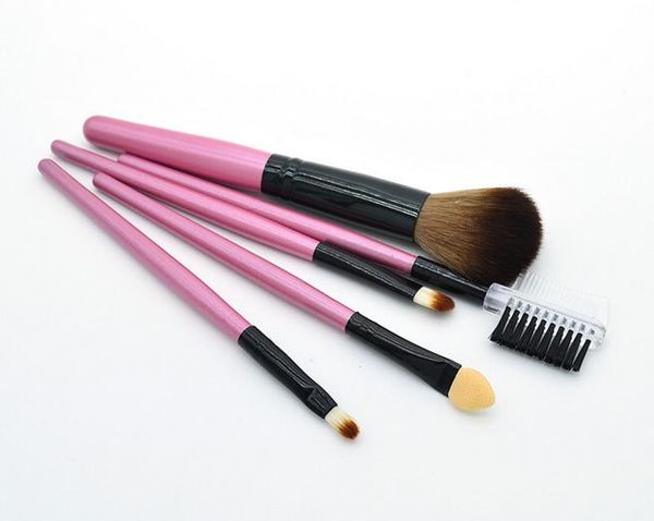 

5pcs professional makeup brush set tools cosmetics brushes eyebrow powder shadow make up kit tools with case