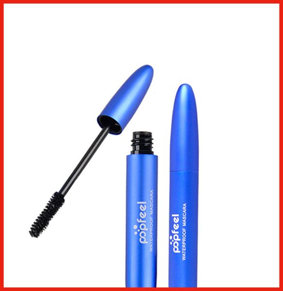 

новый высокое качество глаз косметика макияж бренды popfeel черный ресниц объем тушь двойной effet бесплатная доставка