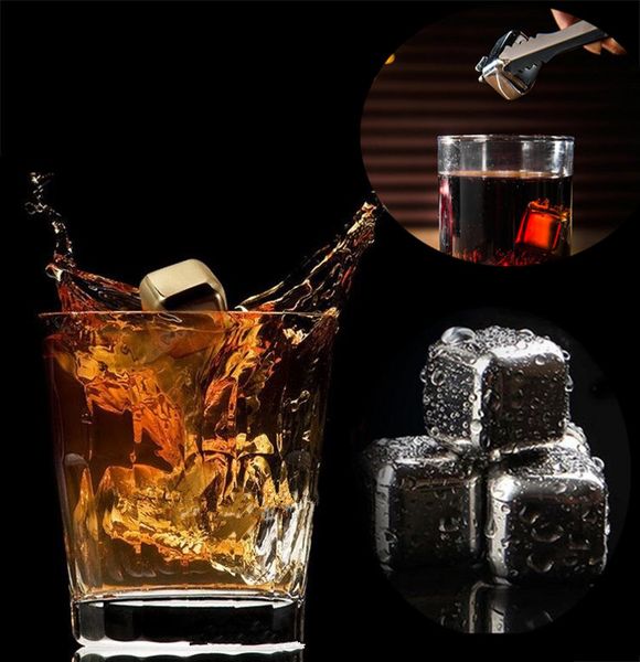 

new 304 stainless steel whisky stones ice cubes cooler rocks cooling chilling icestoneice buckets and coolers i100
