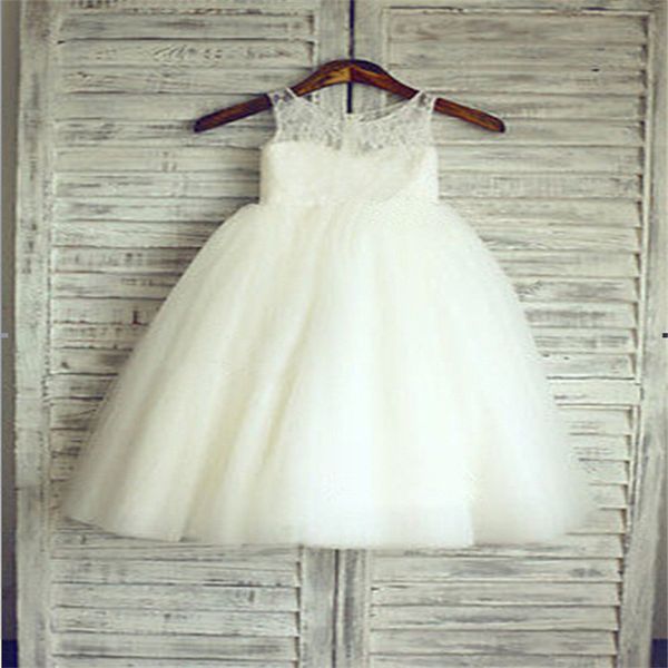 

new arrival flower girl dresses real party pageant dress for wedding white/ivory little girls/kids/children communion dress, White;blue