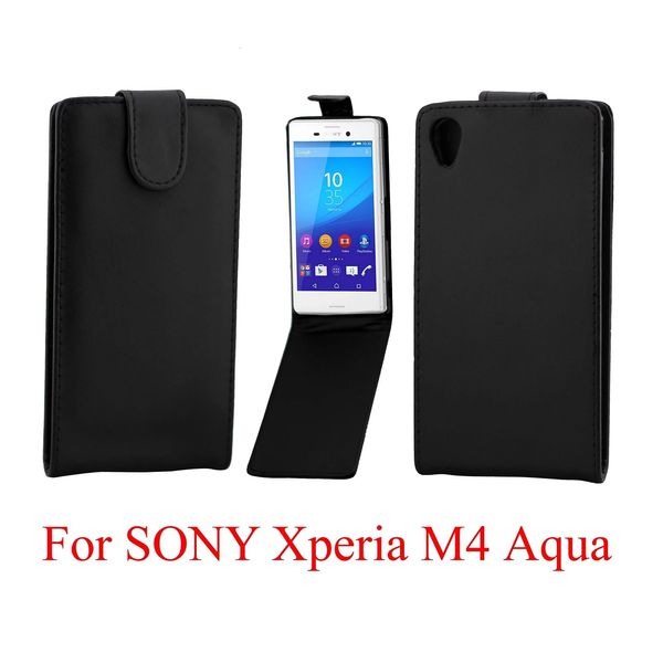 

phone bags cover for sony xperia m4 aqua phone case back coque pu leather flip vertical up-down open skin pouch