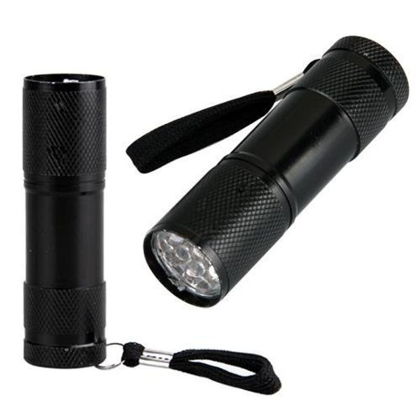 UV Ultra Violet Blacklight 9 lanterna de lanterna LED Luz de tocha ao ar livre Mini LED 300lm Camping à prova d'água