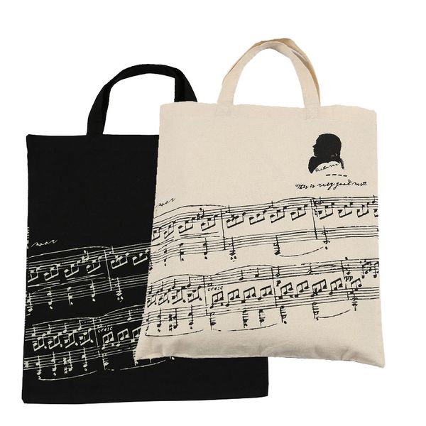 

Горячие продажи хлопок сумка хлопок сумка сумки 2 шт музыкальный лист хлопок сумк