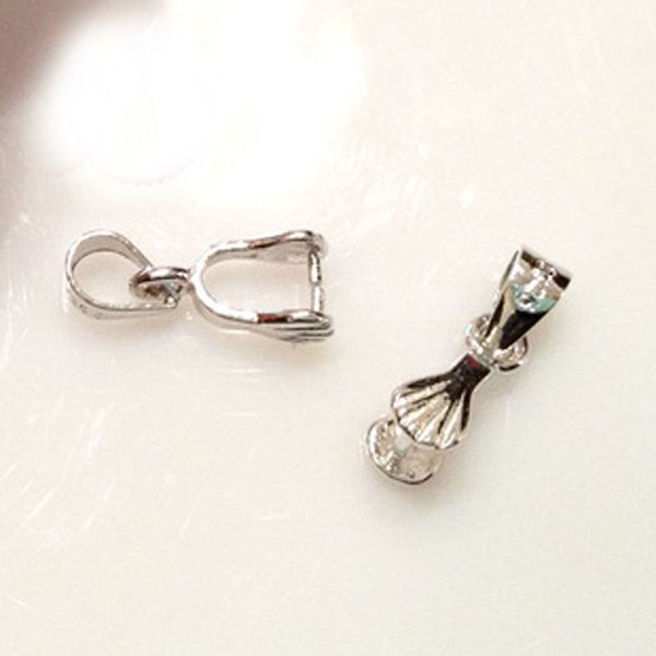Charms Crafts 925 Sterling Silver Pendant Pinch Bail Connector Clasp Jewelry Diy Hombuilt Com - Sterling Silver Pendant Pinch Bail Clasp Connector