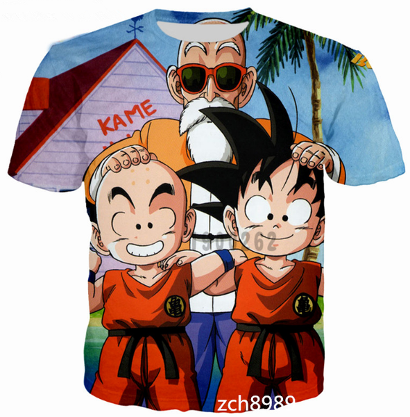 

супер saiyan новые моды для мужчин / женщин аниме гоку летний стиль смешные унисекс 3d печати повседневная футболка s - - - 5xl aa541, White;black