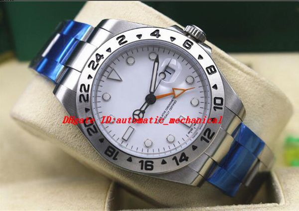 

luxury wristwatch ii 216570 white dial stainless steel automatic men's watch, Slivery;brown