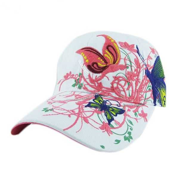 Wholesale- High Quality 2017 Spring Summer Embroidered Baseball Cap Women Lady Fashion Shopping Cycling Visor Sun Hat Cap Women De292