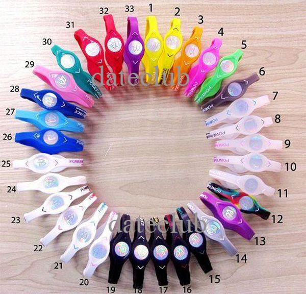 

Hot Sale Balance Bracelet Silicone Wristband Energy Sport Bands Free Shipping