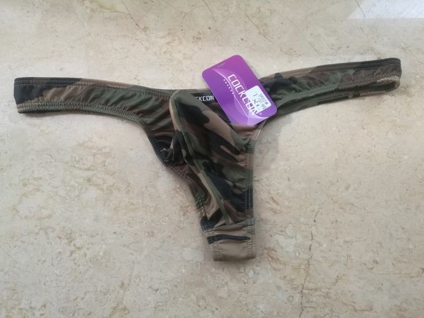 

902 wholesale cockcon g-strings for men micai underwear  l xl man strings thongs, Black;brown