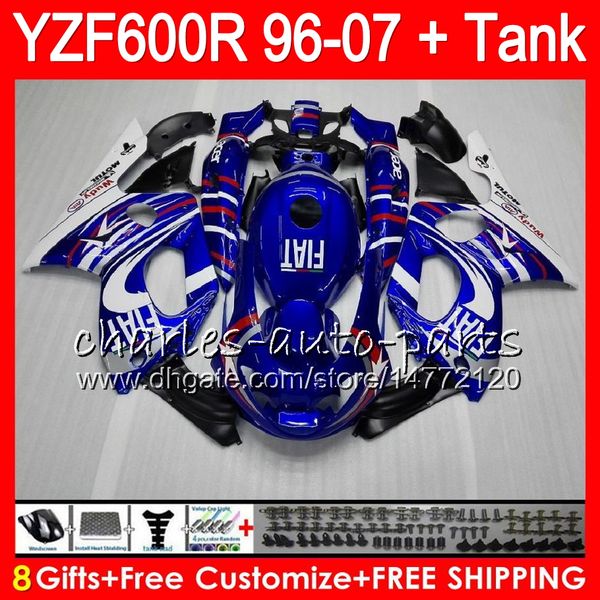 

8gift for yamaha blue white thundercat yzf600r 02 03 04 05 06 07 55no10 yzf 600r 96 07 yzf 600r 2002 2003 2004 2005 2006 2007 fairing kit