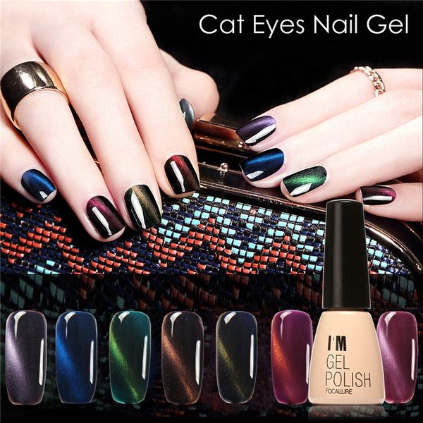 

wholesale- cat's eye gel polish soak off decals nails manicure art lasting uv gel nail 3d magnetic cat eye, Red;pink