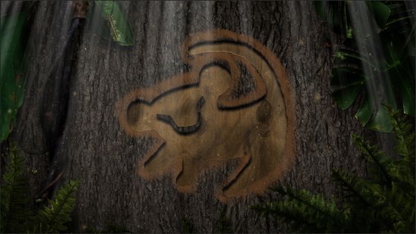 7x5ft Lion King Tree Bark Simba Custom Photo Studio Background