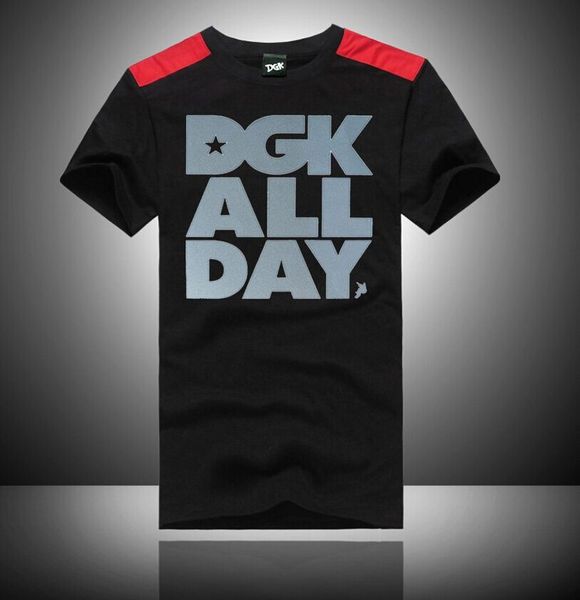 

u15506814# s-5xl fashion quick dry t shirt o-neck cotton men's short sleeve dgk ing, White;black