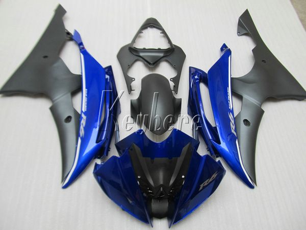 

injection mold fairings for yamaha yzf r6 08 09 10 11 12-15 blue black fairing kit yzfr6 2008-2015 yt01