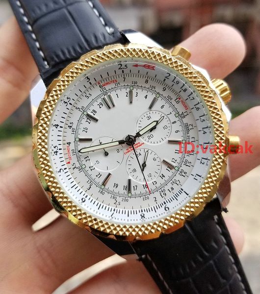 

New Leather Gold Top Fashion Mechanical Mens Stainless Steel Automatic Movement Watch Sports mens Self-wind Black Watches