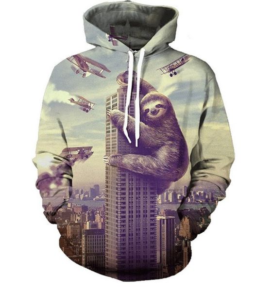 

wholesale- 2017 new cool summer pattern print 3d hoodies women/men hooded pullover fashion plus size s-5xl hoodies hip hop, Black