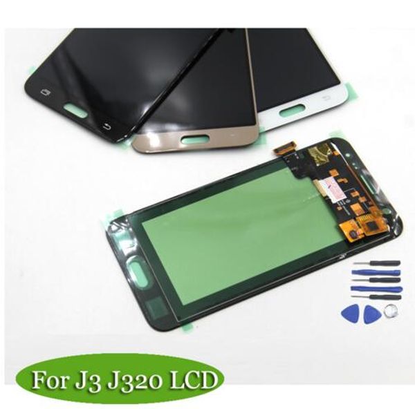 

совместимый для samsung галактики j3 и жк-экран j320 j320m j320f lcd сенсорный экран с агрегатом цифрователя