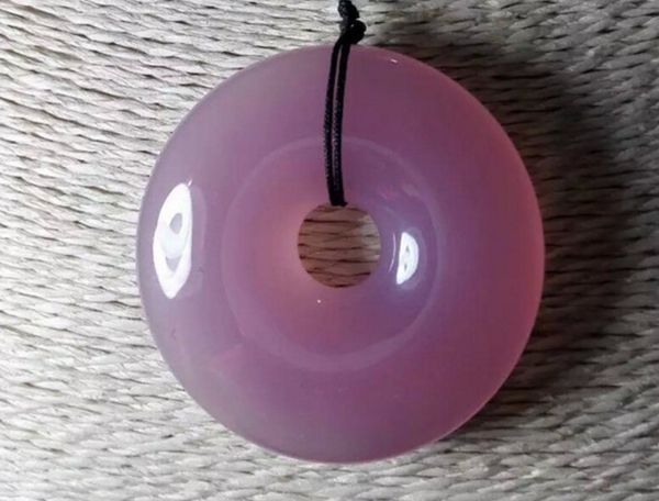 

pink and purple jade medullary handmade vintage ping - ping (four seasons peace) necklace pendant, Silver