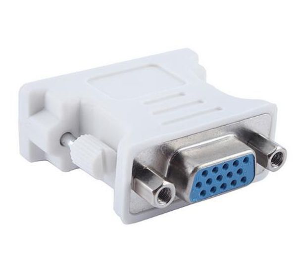 

new dvi-i male to hd 15 pin vga svga female video card monitor lcd converter adapter