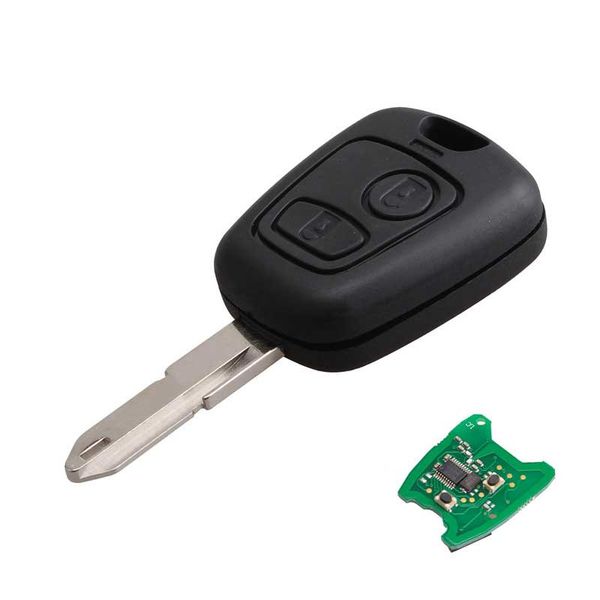 

433 МГц 2Buttons NE73 лезвие дистанционного брелока для PEUGEOT 206 с Pcf7961 транспондер чип