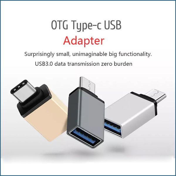 

Горячие продажи USB 3.1 Тип C OTG адаптер мужчина к USB 3.0 женский металлический адаптер
