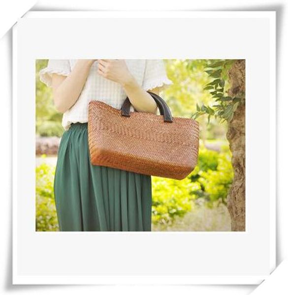 

соломенная сумка праздник пляжная сумка сумка мода ручной соломы мешок