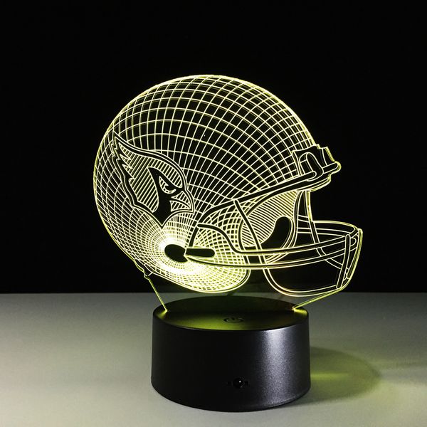

внутреннее освещение 3d led night light 7 изменение цвета здания usb optical illusion home decor настольная лампа новизна освещения для дете