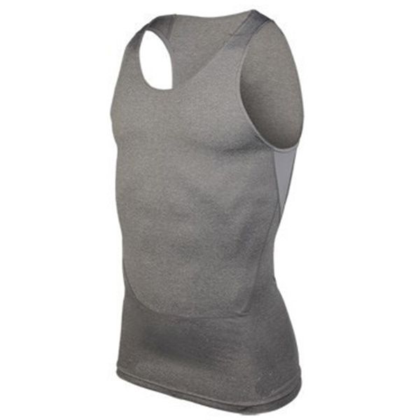 

wholesale- men quick dry solid cool shirt tank vest summer -2xl, White;black