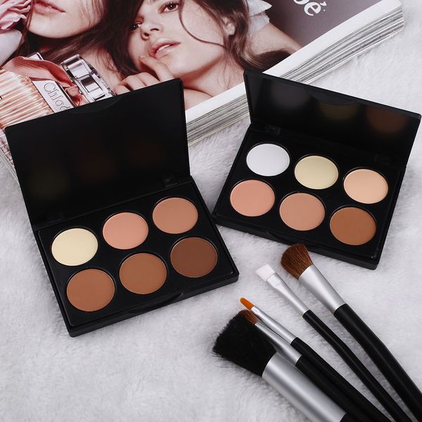 

wholesale- 2016 new fashion 6 colors makeup cosmetic contour face concealer power palette for women beauty