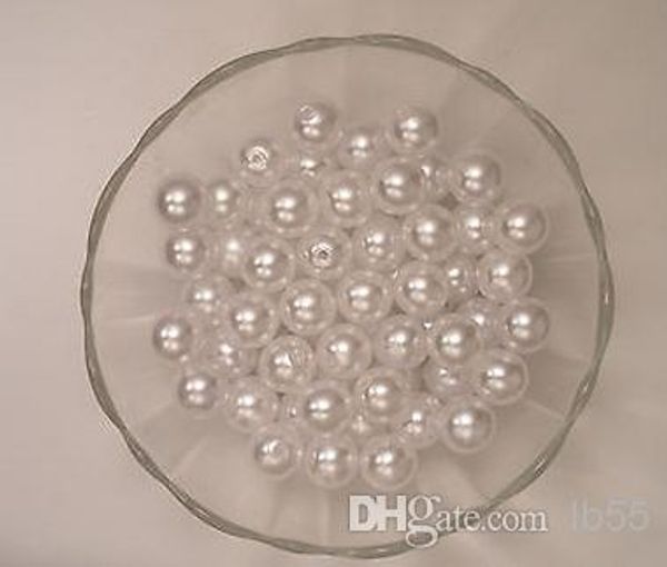 

1000pcs/carton white 6mm imitation pearls loose bead white acrylic pearl beads diy resin spacer for jewelry, Black