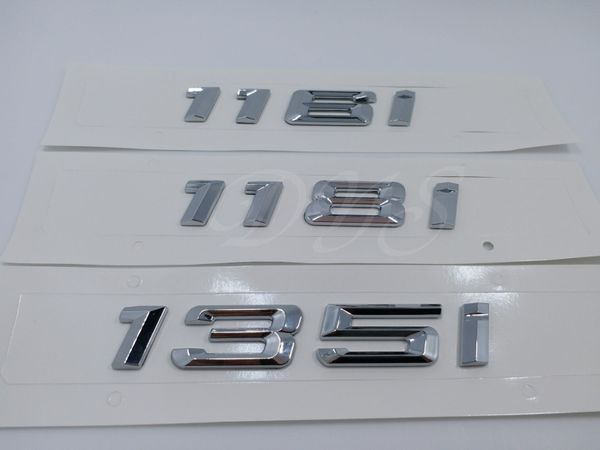 

116i 118i 135i хром эмблема значок наклейка номер письмо наклейки для BMW 1 серии