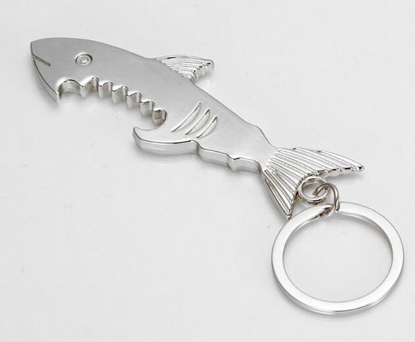 

новое поступление акула открывалка для бутылок брелок в форме сплава цинка серебряный цвет брелок открывалка для бутылок пива уникальный тво