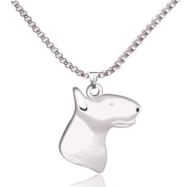 

wholesale- pendant silver plated animal necklaces dog french pug for pet lovers women's fashion dog jewelry store