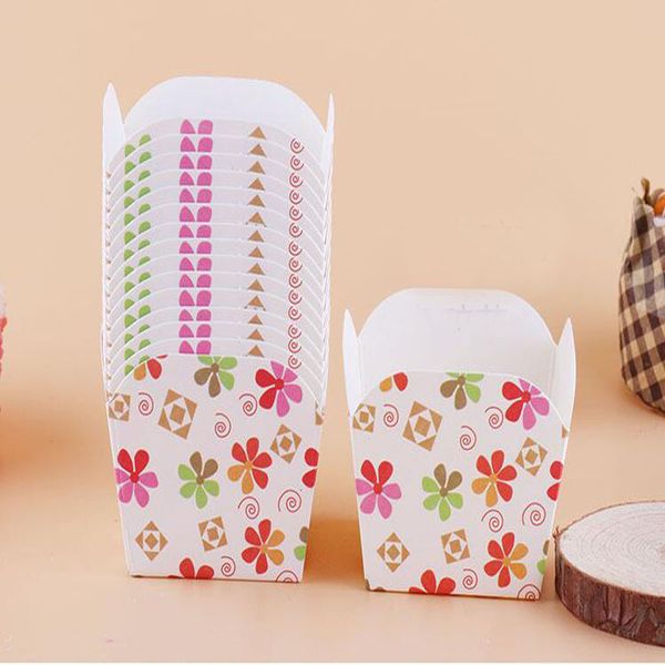 

eco-friendly paper baking cups cupcake case disposable muffin square cake cup liners boxes cases for wedding party supplies