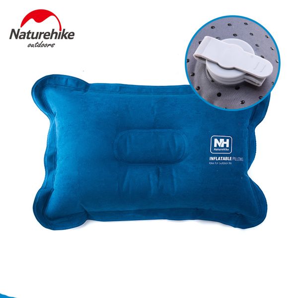 

wholesale- naturehike suede camping pillow inflatable air pillow compressible for outdoor trips backpacking hiking beach travel car