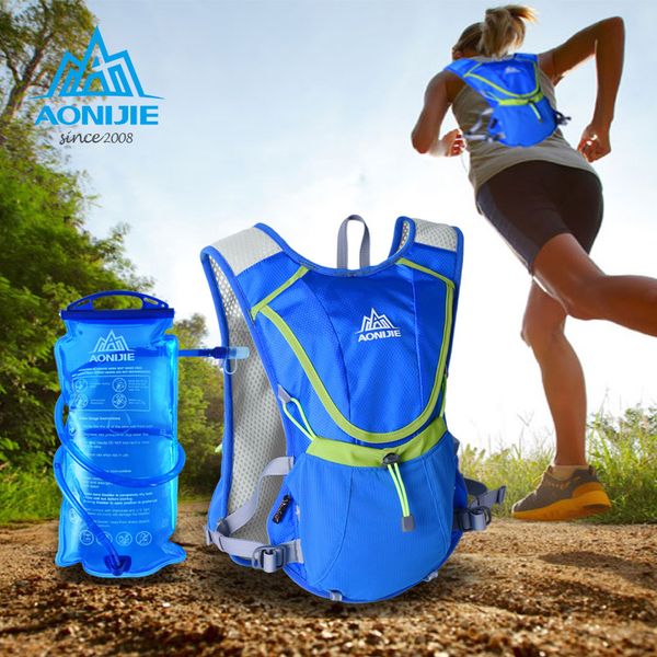 

wholesale- 2017 aonijie outdoor trail running marathon hydration backpack lightweight hiking bag with+1.5l/350ml hydration water bag e883