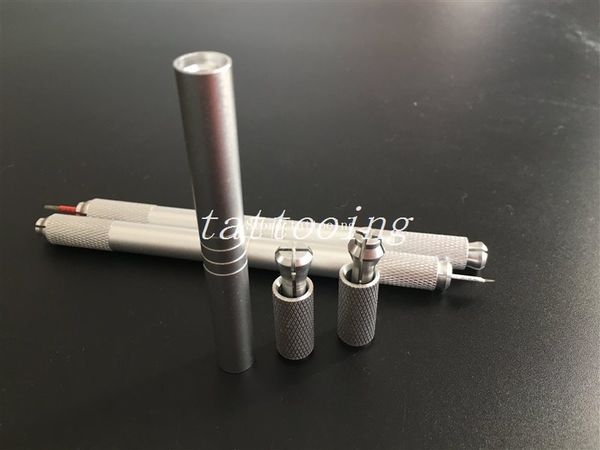 

10 ШТ. Алюминиевый Сплав Двойной Головки Перманентный Макияж Ручка Татуировки Руч