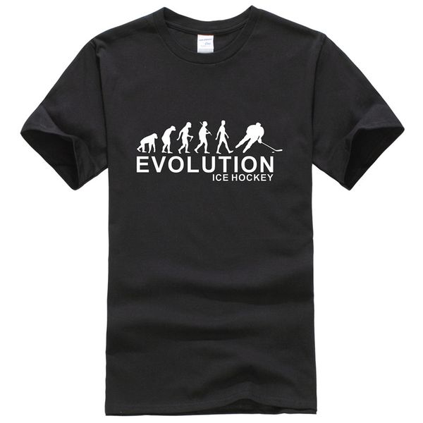 

evolution ice hockeys mens t shirts 2020 casual cotton t-shirt short sleeve camisetas hombre white gray black tee, White;black
