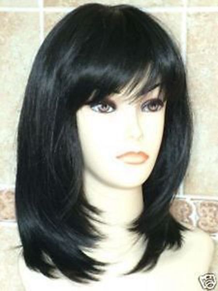

new medium black fashion wig gt;100% brand new fashion picture full lace wigs