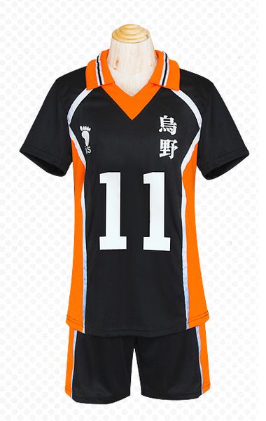 

форма для средней школы хайкю карасуно № 11 shouyou hinata cosplay, Black