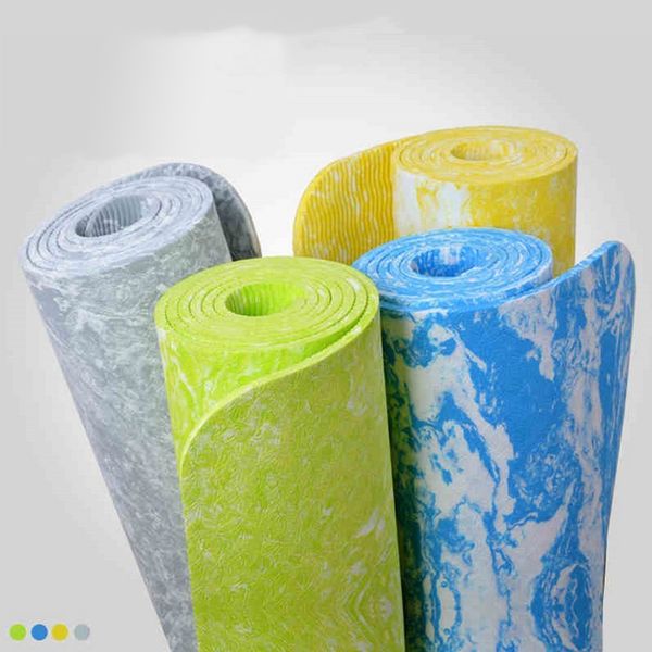 

wholesale- sport mat 6mm non-slip tpe exercise gym fitness yoga mat lose weight eco-friendly body building yoga blanket 183*62*0.6 cm