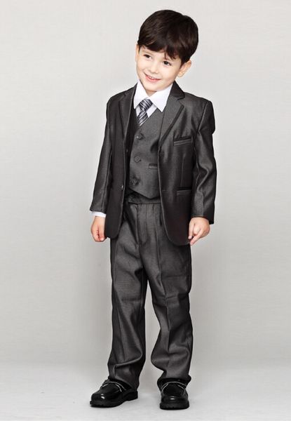 

fashion classic black lapel boy wedding flower girl dress and children' clothing chorus costume wedding flower girl 3 (jacket + pants