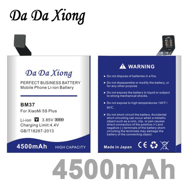 

Da Da Xiong 4500mAh BM37 Аккумулятор для Xiaomi Mi 5S плюс Аккумулятор Mi5s Plus
