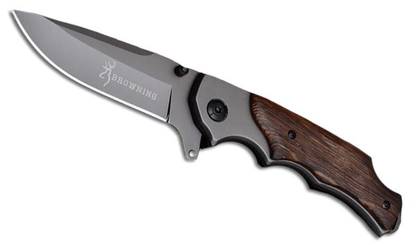 

Outdoor Gear Browning Folding Pocket Knife 3Cr13Mov 55HRC Wood Handle Tactical Camping Survival Collection Knife B482L