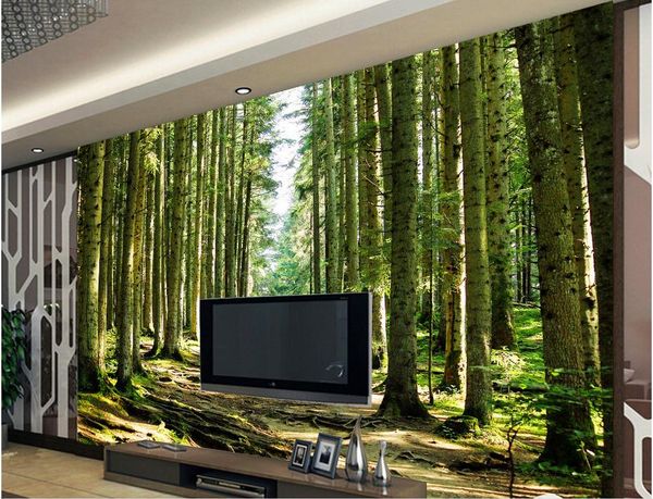 

3d wall murals wallpaper bolt of 3d trees background wall painting wallpapers for living room