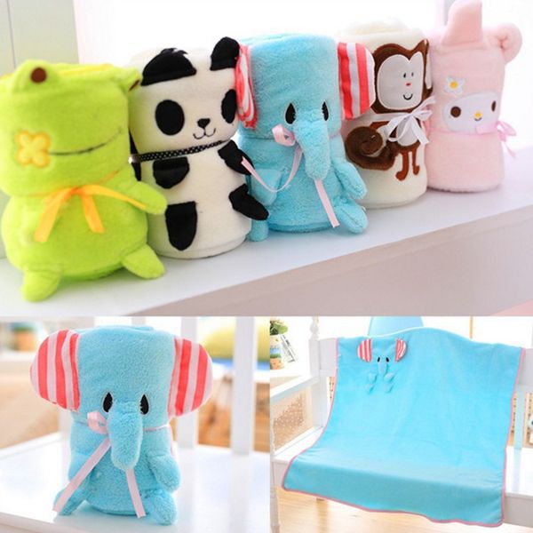 

14 styles 100*80cm cute kids cartoon animal coral fleece blanket can be folded blanket for children air conditioning and nap blanket ib392