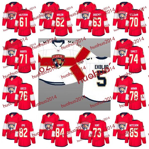 

Florida Panthers 2017-2018 Season 61 Linus Hultstrom 62 Denis Malgin 63 Evgeni Dadonov 70 Riley Stillman 71 Radim Vrbata Hockey Jerseys