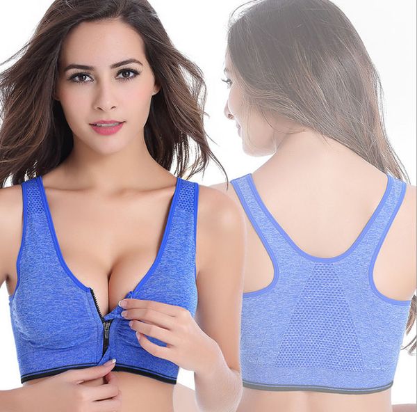 

women sports bra front closure women's sportswear underwear bra female crop seamless brassiere sports push up yoga bra, White;black